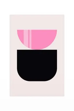 Geometric Shapes Wall Decor Stock Illustration