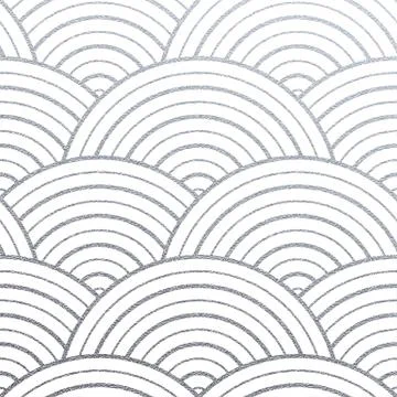 Geometric silver circle lines pattern with glitter texture of abstract round  Stock Illustration