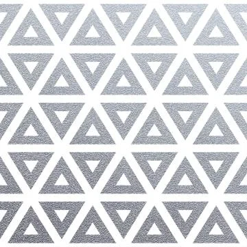 Geometric silver seamless pattern with glitter texture of abstract triangles  Stock Illustration