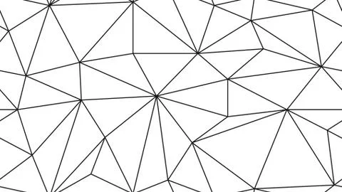 Geometric simple black and white minimalistic pattern, triangles or stained Stock Illustration