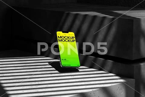 Geometric Smartphone Mockup PSD Template