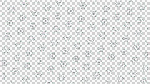 Geometric Snowflake Decorative Pattern on White Background 스톡 일러스트