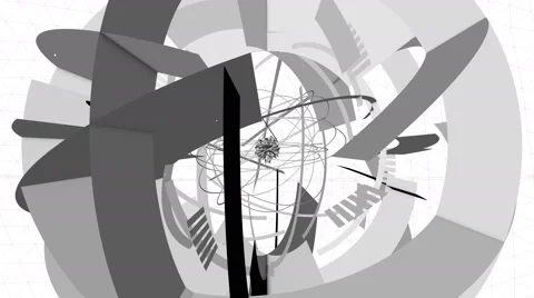 Geometric solid thing motion 02 Stock Footage 50414320