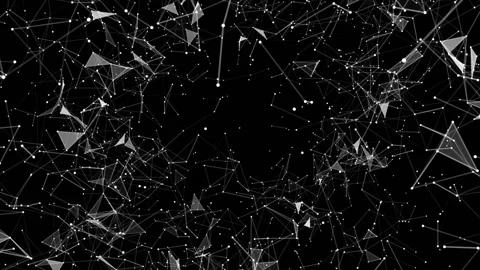 Geometric space. Plexus background. Seamless loop. Stock Footage 94149865