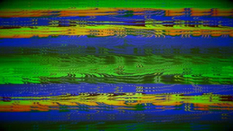 Geometric sparkle 3d fantasy pattern glitch bad tv noise interference blinking Stock Footage 226240161