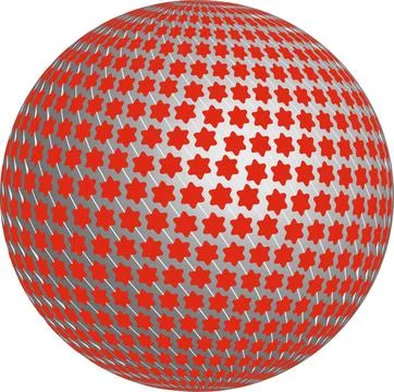 Geometric sphere Stock Illustration