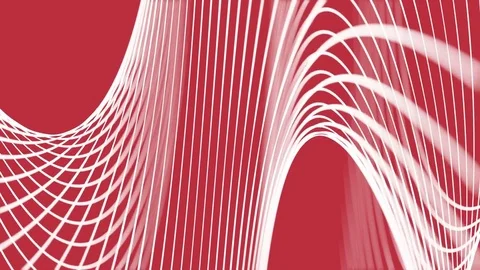 Geometric spiral abstract background loop red white Video stock 77691159