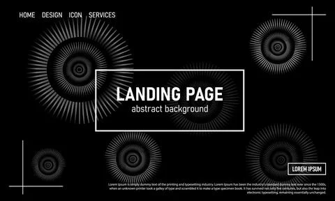 Geometric spiral background, wallpaper for web sites Stock Illustration