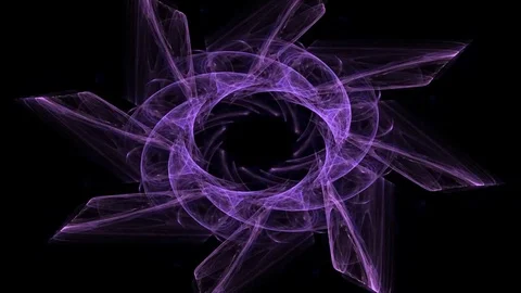 Geometric Spiral That Falls Down. Abstract Colorful Fractal Texture Stock Footage 72741139