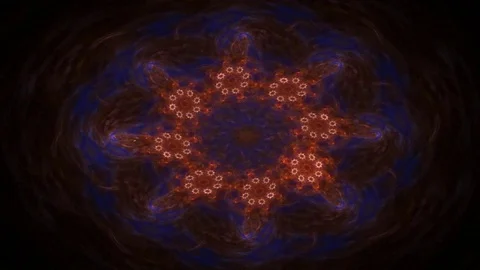 Geometric Spiral That Falls Down. Abstract Colorful Fractal Texture Stock Footage 72741179