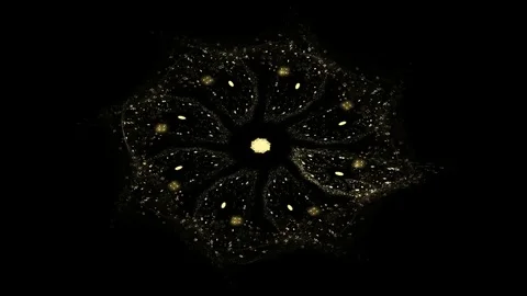 Geometric Spiral That Falls Down. Abstract Colorful Fractal Texture Stock Footage 72741225
