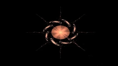 Geometric Spiral That Falls Down. Abstract Colorful Fractal Texture Stock Footage 72741263