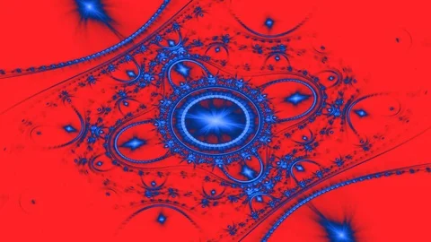 Geometric Spiral That Falls Down. Abstract Colorful Fractal Texture Stock Footage 72954333