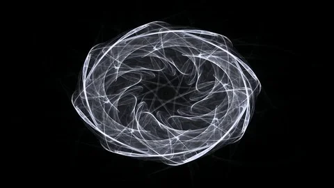 Geometric Spiral That Falls Down. Abstract Colorful Fractal Texture Stock Footage 72954417