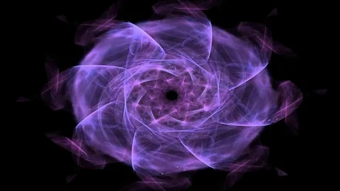 Geometric Spiral That Falls Down. Abstract Colorful Fractal Texture Stock Footage 72954441