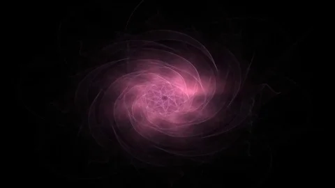 Geometric Spiral That Falls Down. Abstract Colorful Fractal Texture Stock Footage 72954454