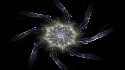 Geometric Spiral That Falls Down. Abstract Colorful Fractal Texture Stock Footage 72954470