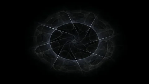 Geometric Spiral That Falls Down. Abstract Colorful Fractal Texture Stock Footage 72954523