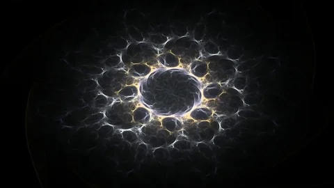 Geometric Spiral That Falls Down. Abstract Colorful Fractal Texture Stock Footage 73183575