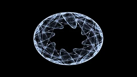 Geometric Spiral That Falls Down. Abstract Colorful Fractal Texture Stock Footage 73183589