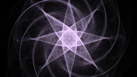 Geometric Spiral That Falls Down. Abstract Colorful Fractal Texture Stock Footage 81017278