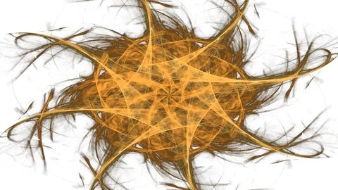 Geometric Spiral That Falls Down. Abstract Colorful Fractal Texture Stock Footage 95691218
