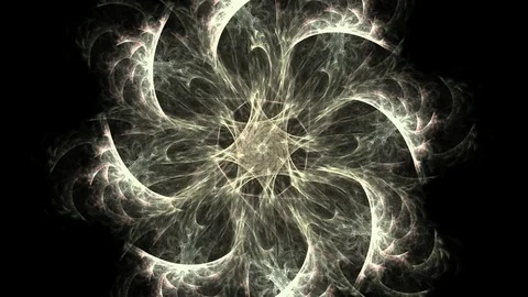 Geometric Spiral That Falls Down. Abstract Colorful Fractal Texture Stock Footage 116747178