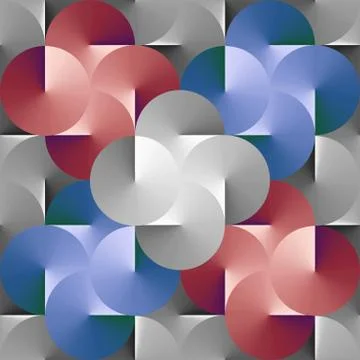 Geometric Spiral Gradient Pattern - Vector Illustration Stock Illustration