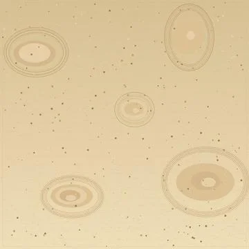 Geometric spiral patterns abstract design on textured beige background Stock Illustration