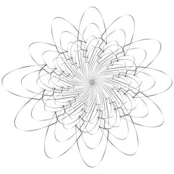 Geometric spiral. Volute, helix elements. Abstract geometric illustration. Stock-Illustration