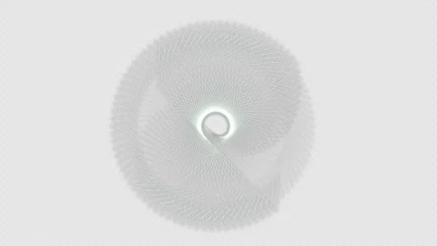 Geometric Spirograph watch screen icon pattern on black screen overlay Stock Footage 315511168