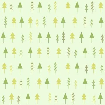 Geometric spruces seamless pattern. Stock Illustration