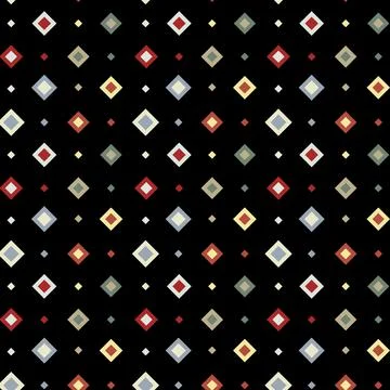 Geometric Square Colorful Pattern Stock Illustration