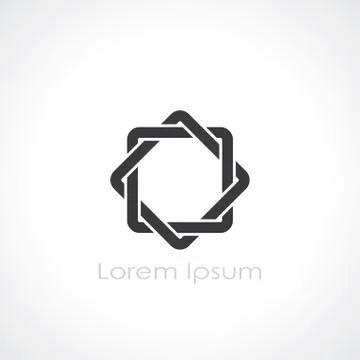 Geometric square Stock Illustration