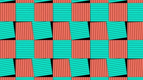 Geometric Square Mosaic Abstract Pattern Waving Motion Background Loop Stock Footage 337347258