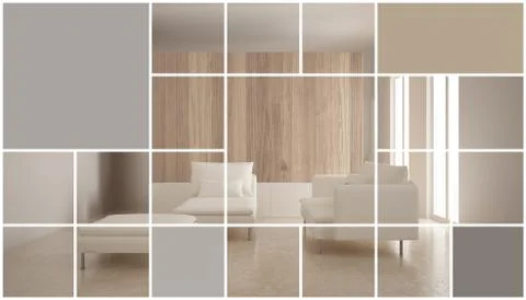 Geometric square mosaic graphic effect with copy space for text, presentation Stock Illustration
