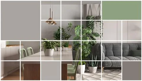 Geometric square mosaic graphic effect with copy space for text, presentati.. Stock Illustration