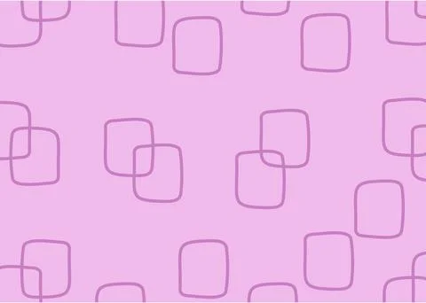 Geometric square pattern. Hand drawn abstract seamless design on a pastel pin Illustrazione stock