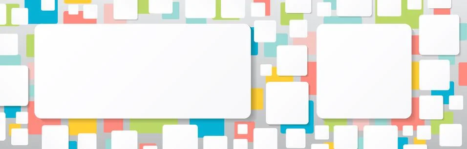 Geometric square patterns, vector illustration. Abstract colorful polygonal m Stock Illustration