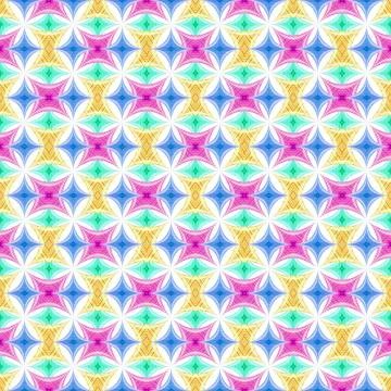 Geometric square seamless virtual spectrum royal fractal shape 3d rendered ar Stock Illustration