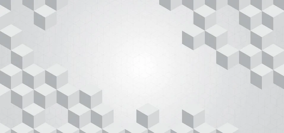 Geometric square shape 3d pattern design and pattern background Stock Illustration