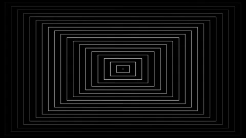 Geometric square shape. Animation motion of square with displacement effect Vidéo 304796546