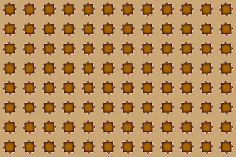 Geometric square shape in seamless pattern on beige background Seamless pa... 库存照片