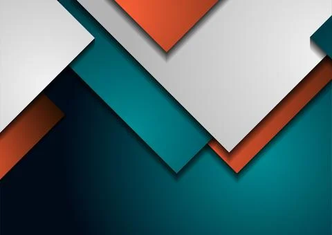 Geometric squares abstract corporate tech vector background Stock Illustration