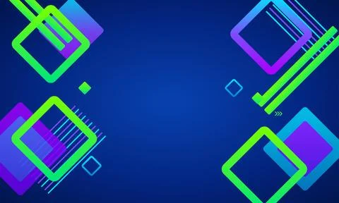 Geometric squares and rectangles form a vibrant gradient background Stock Photos
