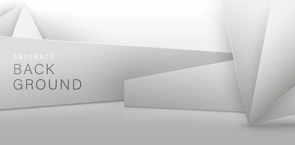 Geometric Stage Grayscale Stock Illustration