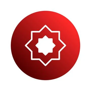 Geometric star design with red gradient background presents modern abstract.. イラスト素材