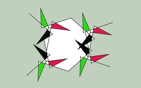 Geometric Star Illustration Stock Illustration