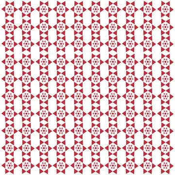 Geometric Star Pattern for Decorative Textile Design Stock Illustration