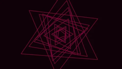 Geometric star pattern lines abstract background animation for modern design Stock Footage 337164700
